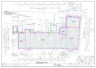 仮設足場図面のサンプル