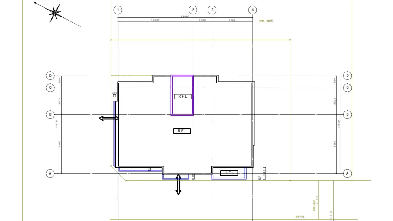 くさび式足場の平面図の描き方|初心者向けの基本構成例
