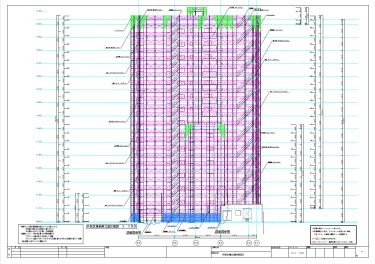 仮設足場図面サンプル2