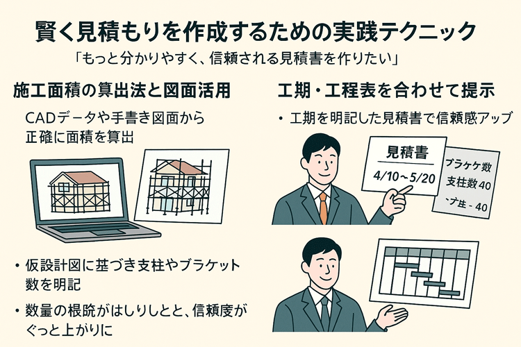 足場工事の見積もりを作成するための実践テクニック