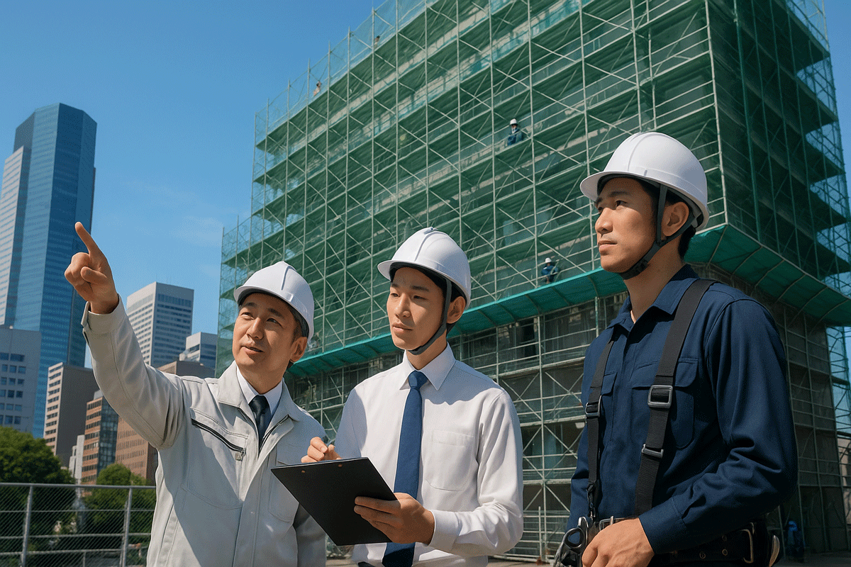 工事現場での落下防止は大切