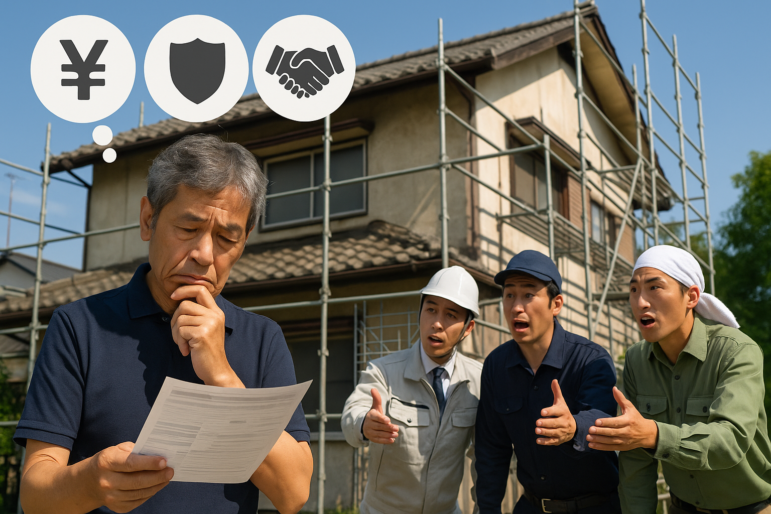 足場業者を選ぶのはプレッシャー
