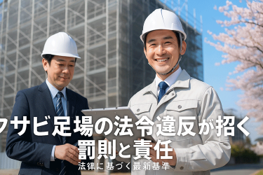 クサビ足場の法令違反が招く罰則と責任｜法律に基づく最新基準
