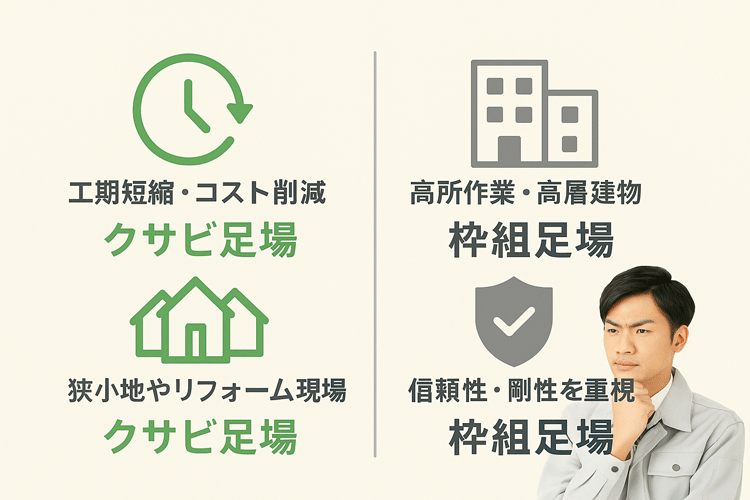 最適な足場の選び方ガイド