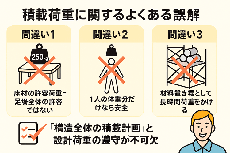 積載荷重に関するよくある誤解