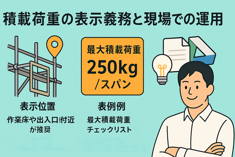 積載荷重の表示義務と現場での運用