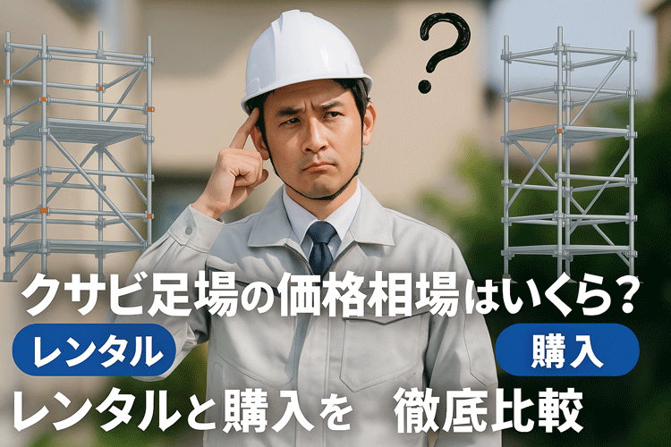 クサビ足場の価格相場はいくら？レンタルと購入を徹底比較
