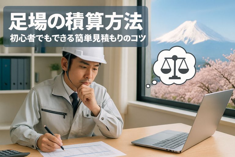 足場の積算方法｜初心者でもできる簡単見積もりのコツ
