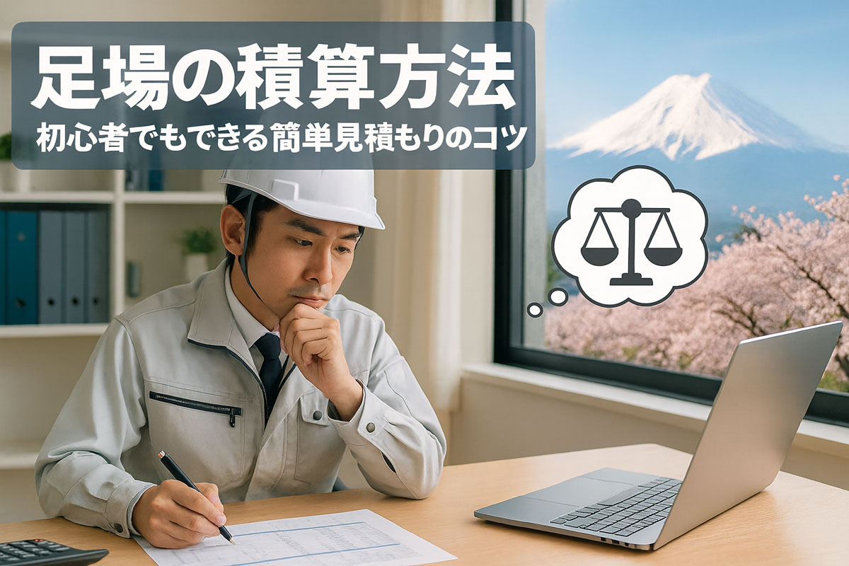 足場の積算方法｜初心者でもできる簡単見積もりのコツ